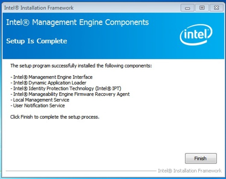 what is intel management engine component